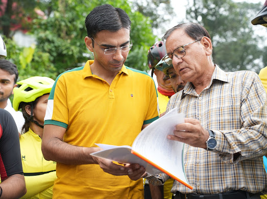 प्रधानमंत्री के प्राकृतिक जल स्रोत संरक्षण के आवाहन का अंग बने दून के साइकिलिस्ट