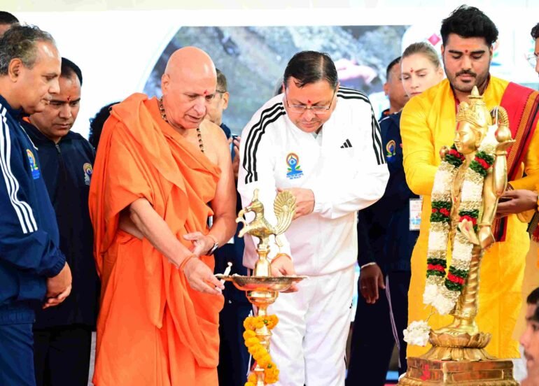 अंतरराष्ट्रीय योग दिवस पर गैरसैंण में सीएम धामी ने की योग नीति की शुरुआत, दो स्पिरिचुअल इकोनॉमिक ज़ोन की घोषणा
