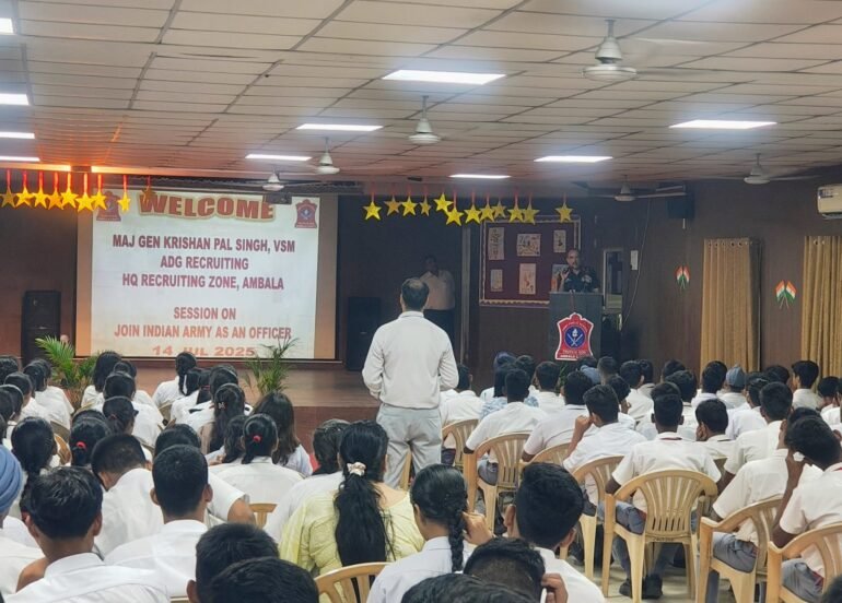 मेजर जनरल केपी सिंह, एडीजी सेना भर्ती ने युवाओं को भारतीय सेना में करियर बनाने के लिए प्रोत्साहित किया