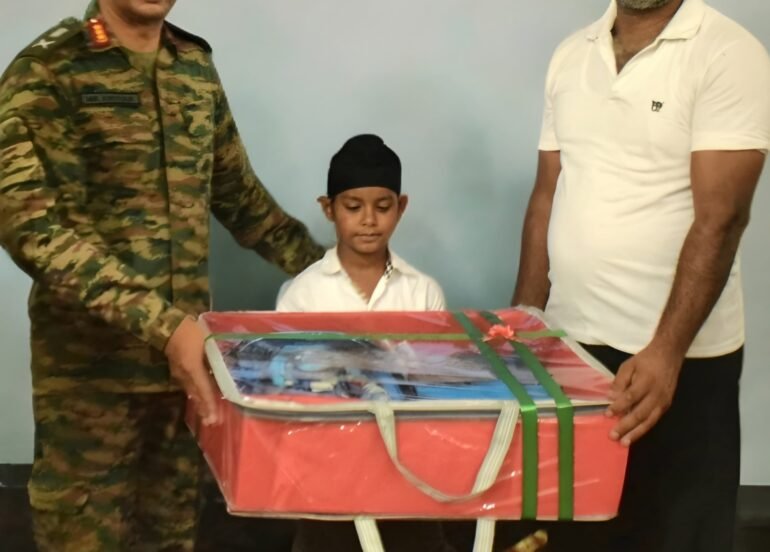 भारतीय सेना द्वारा नन्हे योद्धा को सशक्त बनाने की पहल: मास्टर शवन सिंह की शिक्षा और विकास की जिम्मेदारी ली