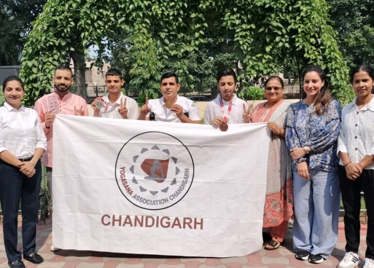 पहली पैरा नेशनल योगासन स्पोर्ट्स चैंपियनशिप में चण्डीगढ़ का शानदार प्रदर्शन