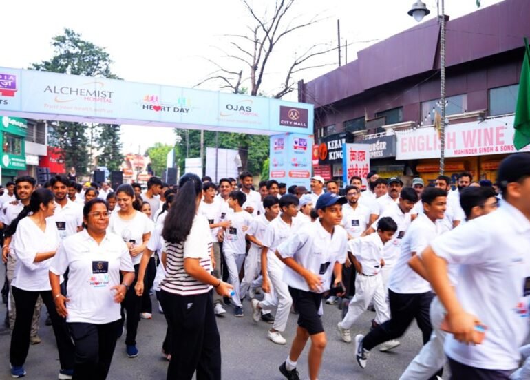 यमुनानगर में 5 किलोमीटर फन रन में 700 लोगों ने हिस्सा लिया