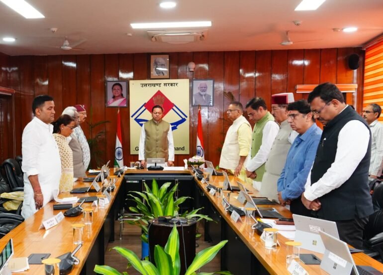 खंडूड़ी और जसपाल राणा को मंत्रिमंडल की श्रद्धांजलि