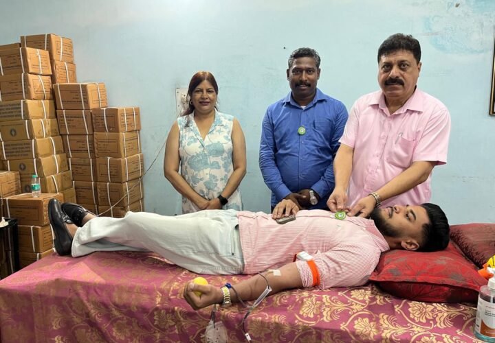 ट्राईसिटी चर्च एसोसिएशन ने लगाया रक्तदान शिविर