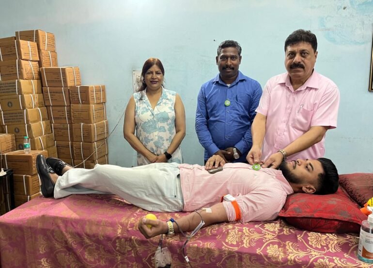 ट्राईसिटी चर्च एसोसिएशन ने लगाया रक्तदान शिविर