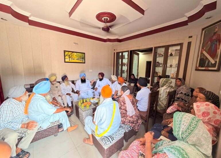 झिंजर ने 30 अगस्त को घनौर में होने वाली पंजाब बचाओ रैली से पहले गांवों में कीं बड़ी बैठकें